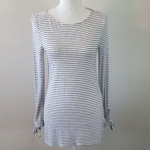 WHBM Long Sleeve Stripe Top XS